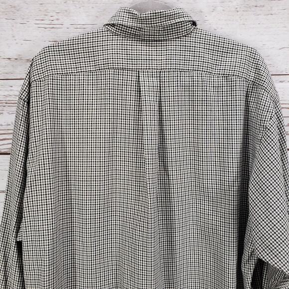 Ralph Lauren Men's Black Gray 100%Cotton Blaire Long Sleeve Shirt Size Large - Picture 10 of 14